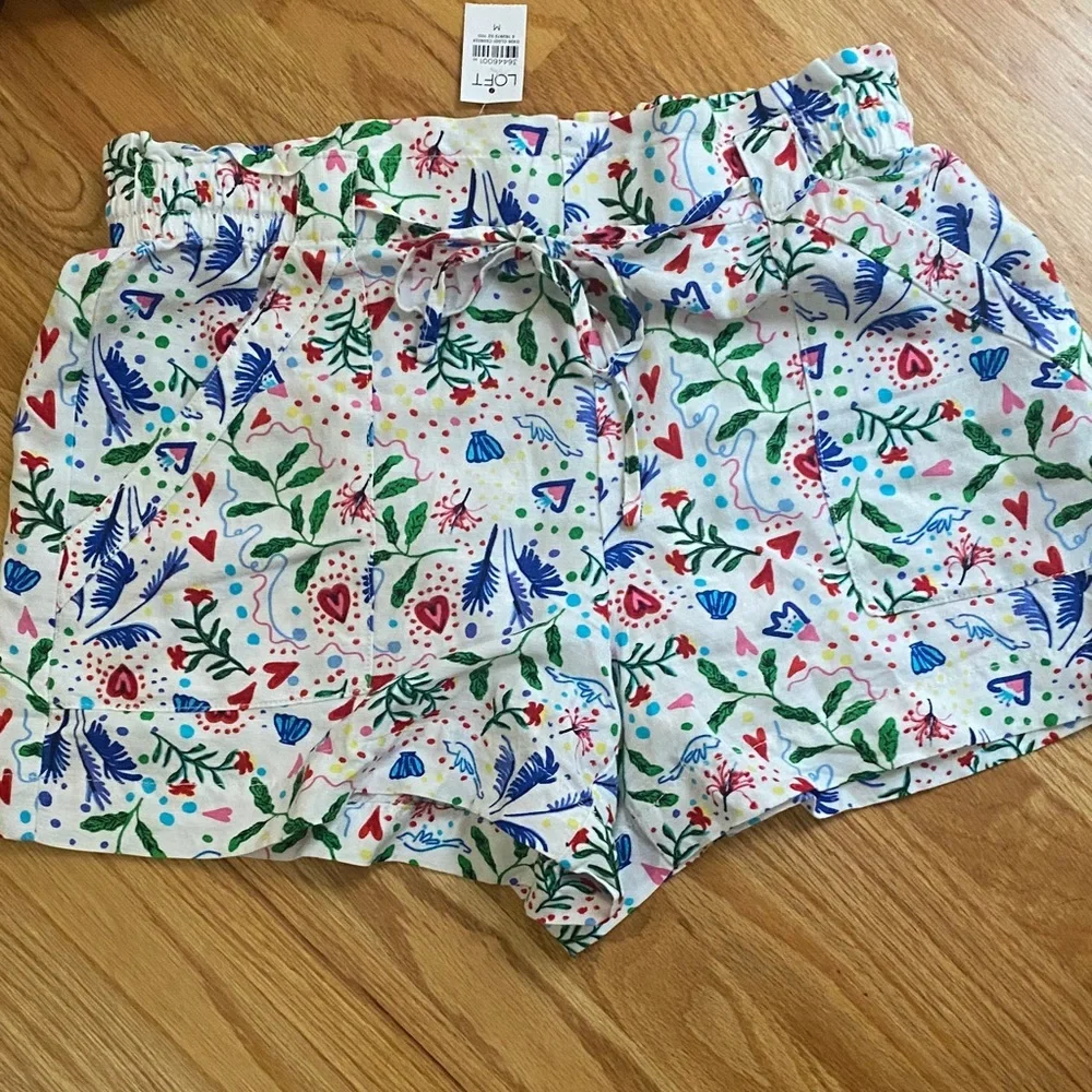 LOFT Floral and Striped Shorts bundle of 5 - Picture 3 of 7